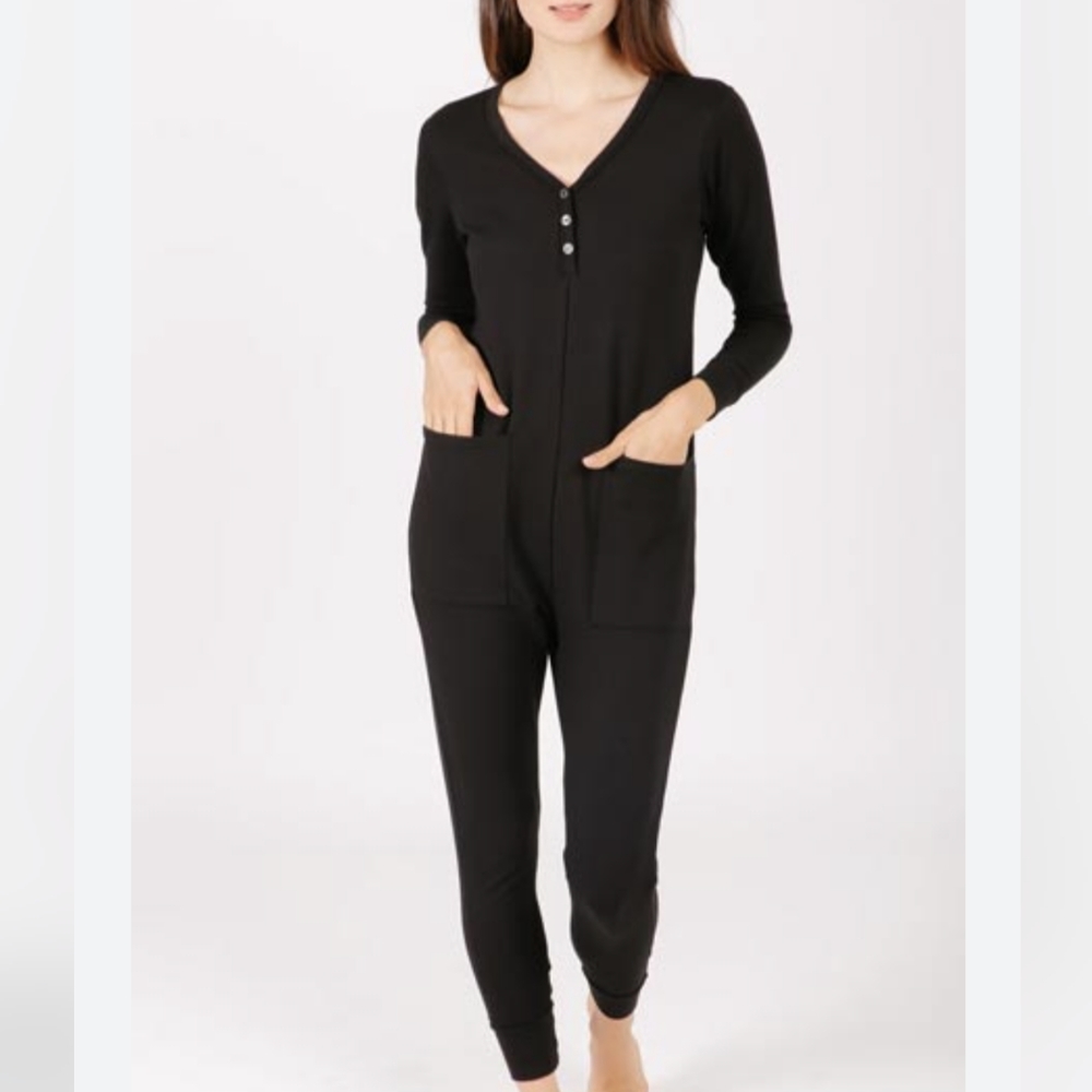 Wednesday Romper, Black Large
